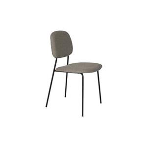 Giga Meubel  Eetkamerstoel Taupe Stof - Roos - Set van 2