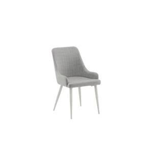 Fjôrd  Eetkamerstoel Lichtgrijs|Wit - Stof - Plaza - Set van 2