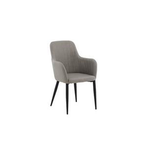 Fjôrd  Eetkamerstoel Zwart|Grijs - Comfort Polar - Set van 2
