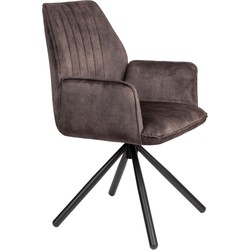 Housecraft Living Housecraft Jamie Eetkamerstoelen Wood| Bruin - Set van 2