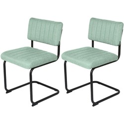 Feel Furniture  Luxe stoel - Ribbon - Heavenly blauw - 2 stuks