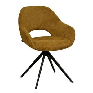 Woonexpress Eetkamerstoel Liperi - Oker - Textiel - 58x83x62cm (BxHxD)