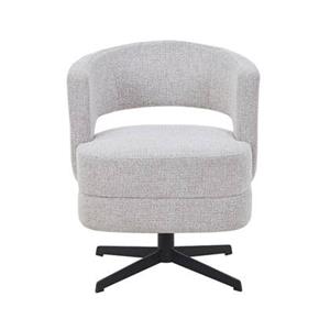 DÉJA Living  Eetkamerstoel Taupe Stof - Draaibaar - Lave