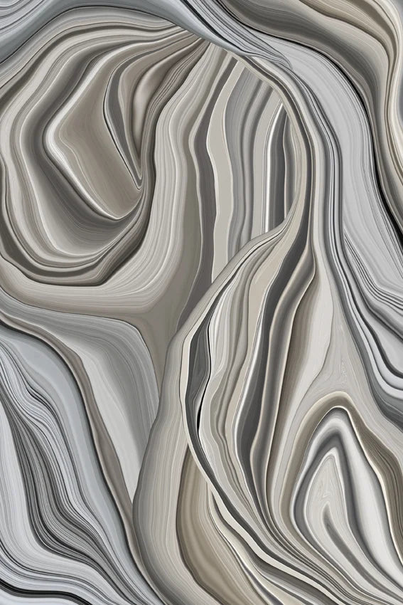 Moooi Carpets  Vloerkleed Liquid Layers Flint Rectangle Low Pile -