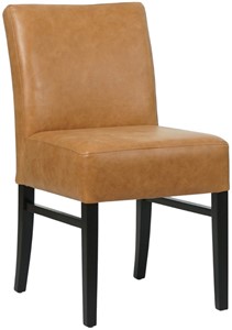 SHOPX HUISCOLLECTIE Cognac leren landelijke eetkamerstoel Hold - Vintage Leer Cognac (cognac leer)