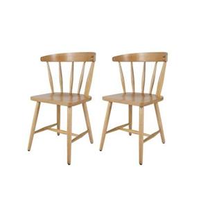 MaximaVida Houten spijlenstoel Maximus blank gelakt