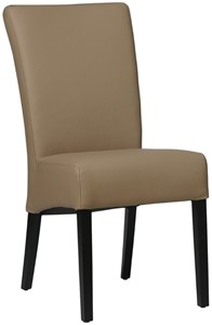 SHOPX HUISCOLLECTIE Taupe leren landelijke eetkamerstoel Just - Hermes Leer Mocca (taupe leer)