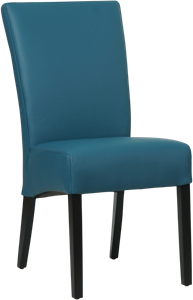 SHOPX HUISCOLLECTIE Blauwe leren landelijke eetkamerstoel Just - Toledo Leer Turquoise (blauw leer)