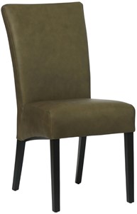 SHOPX HUISCOLLECTIE Groene leren landelijke eetkamerstoel Just - Rancho Leer Green (groen leer)
