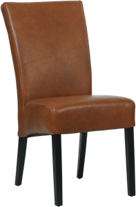 SHOPX HUISCOLLECTIE Cognac leren landelijke eetkamerstoel Just - Granada leer Savannah (cognac leer)
