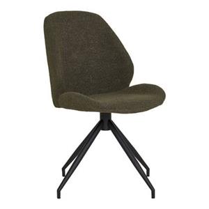 House Nordic  Eetkamerstoel Monte Carlo Staal Groen - Set van 2