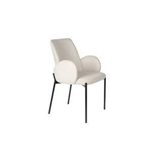 Giga Meubel  Eetkamerstoel Stof Taupe - Tjarda - Set van 2