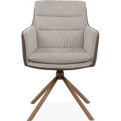 CALICOSY  Fauteuil Logan - Beige - Set van 2