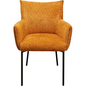 Kare Design Selma Stoel met armleuningen oranje