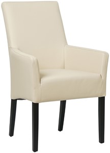 SHOPX HUISCOLLECTIE Crème leren landelijke eetkamerstoel Just - Toledo Leer Betulla (crème leer)