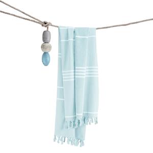 Clyr Hamamdoek Tide Lines 100x180 cm Ocean Blue