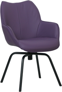 SHOPX HUISCOLLECTIE Leren eetkamerstoel Magic - draaipoot rond frame - Echt leer, , Comfortabel en kies uit meer dan 150+ kleuren - Ontdek de Vele Leersoorten en Kleuren bij ShopX