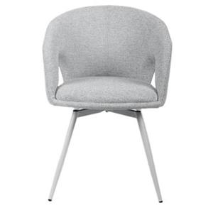 Giga Meubel  Eetkamerstoel Beige Draaibaar - Stof - Nina - Set van 2