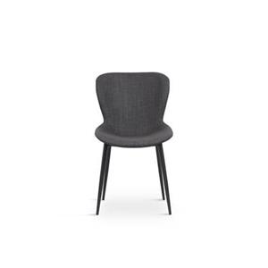 Giga Living  Eetkamerstoel Donkergrijs Stof - Ross - Set van 2