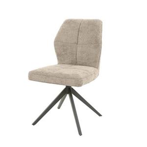Giga Meubel  Eetkamerstoel Spring Hoge Rug Taupe - Set van 2
