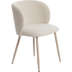 Light & Living  Eetkamerstoel ELYNA - 56x55x79cm - Wit - Set van 2