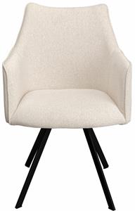 Kare Design Modino Draaistoel met armleuningen creme