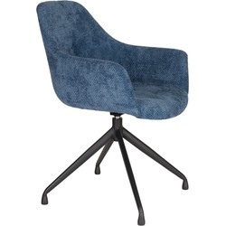 Housecraft Living Wiz Eetkamerstoelen Blauw - Set van 2