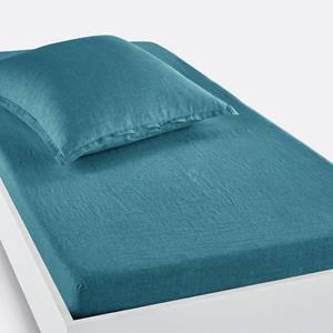 LA REDOUTE INTERIEURS Hoeslaken in gewassen linnen, omslag 30 cm, Linot