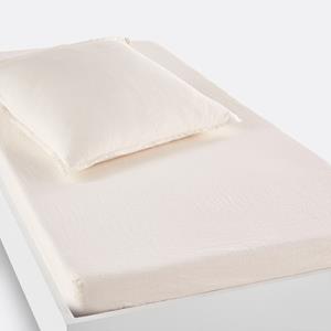 LA REDOUTE INTERIEURS Hoeslaken in gewassen linnen, omslag 30 cm, Linot