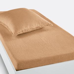 LA REDOUTE INTERIEURS Hoeslaken in gewassen linnen, omslag 30 cm, Linot