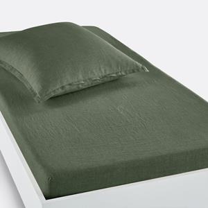 LA REDOUTE INTERIEURS Hoeslaken in gewassen linnen, omslag 30 cm, Linot