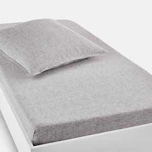 LA REDOUTE INTERIEURS Hoeslaken in gewassen linnen, omslag 30 cm, Linot