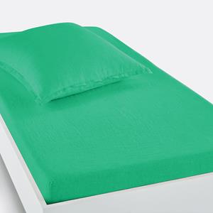 LA REDOUTE INTERIEURS Hoeslaken in gewassen linnen, omslag 30 cm, Linot