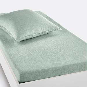 LA REDOUTE INTERIEURS Hoeslaken in gewassen linnen, omslag 30 cm, Linot