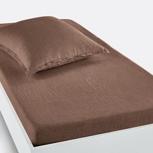 LA REDOUTE INTERIEURS Hoeslaken in gewassen linnen, omslag 30 cm, Linot