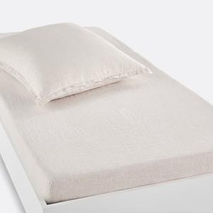 LA REDOUTE INTERIEURS Hoeslaken in gewassen linnen, omslag 30 cm, Linot