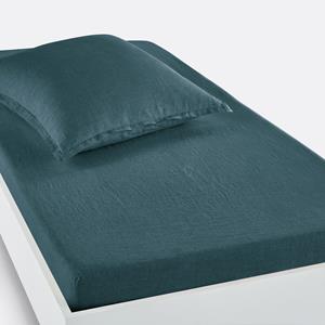 LA REDOUTE INTERIEURS Hoeslaken in gewassen linnen, omslag 30 cm, Linot