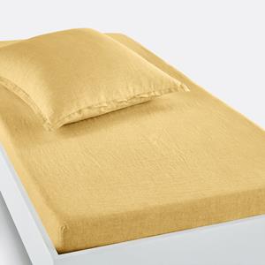 LA REDOUTE INTERIEURS Hoeslaken in gewassen linnen, omslag 30 cm, Linot