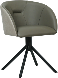 SHOPX HUISCOLLECTIE leren industriële eetkamerstoel Charm - ( leer)