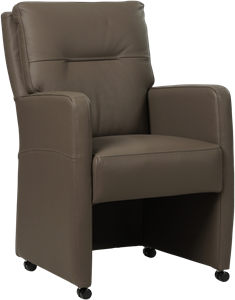 SHOPX HUISCOLLECTIE Bruine leren landelijke eetkamerfauteuil Sharp - Toledo Leer Moss (bruin leer)