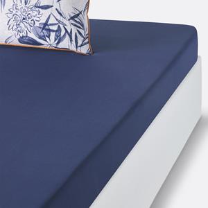 LA REDOUTE INTERIEURS Hoeslaken in perkalkatoen omslag 30 cm, Mishima