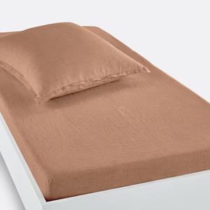 LA REDOUTE INTERIEURS Hoeslaken in gewassen linnen, omslag 30 cm, Linot