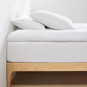 LA REDOUTE INTERIEURS Hoeslaken in jersey voor topdekmatras, 30% recycled katoen