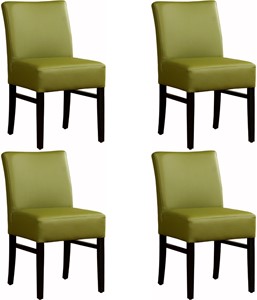 SHOPX HUISCOLLECTIE Set van 4 Leren eetkamerstoelen Hold - Echt leer, Landelijk, Comfortabel en kies uit meer dan 150+ kleuren - Ontdek de Vele Leersoorten en Kleuren bij ShopX