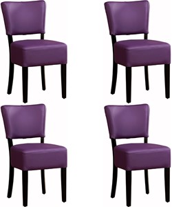 SHOPX HUISCOLLECTIE Set van 4 Leren eetkamerstoelen Rest - Echt leer, Landelijk, Comfortabel en kies uit meer dan 150+ kleuren - Ontdek de Vele Leersoorten en Kleuren bij ShopX