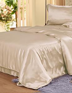 InSilk Zijden Dekbedovertrek  Collection, Kleur Donker champagne, Afmeting 240 (b) x 220 (l) cm