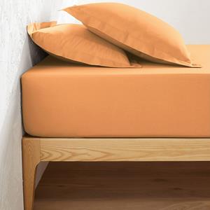 LA REDOUTE INTERIEURS Effen hoeslaken in tergal, omslag 32 cm, Scenario