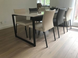 SHOPX HUISCOLLECTIE Set van 6 leren eetkamerstoelen - verschillende kleuren leer - Echt leer, Modern, ontdek de vele Leersoorten en Kleuren bij ShopX