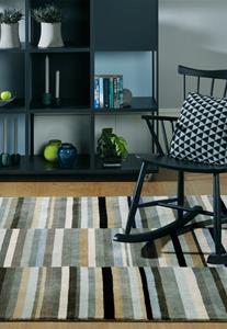 MOMO Rugs  Jacob Rug Black Silver -