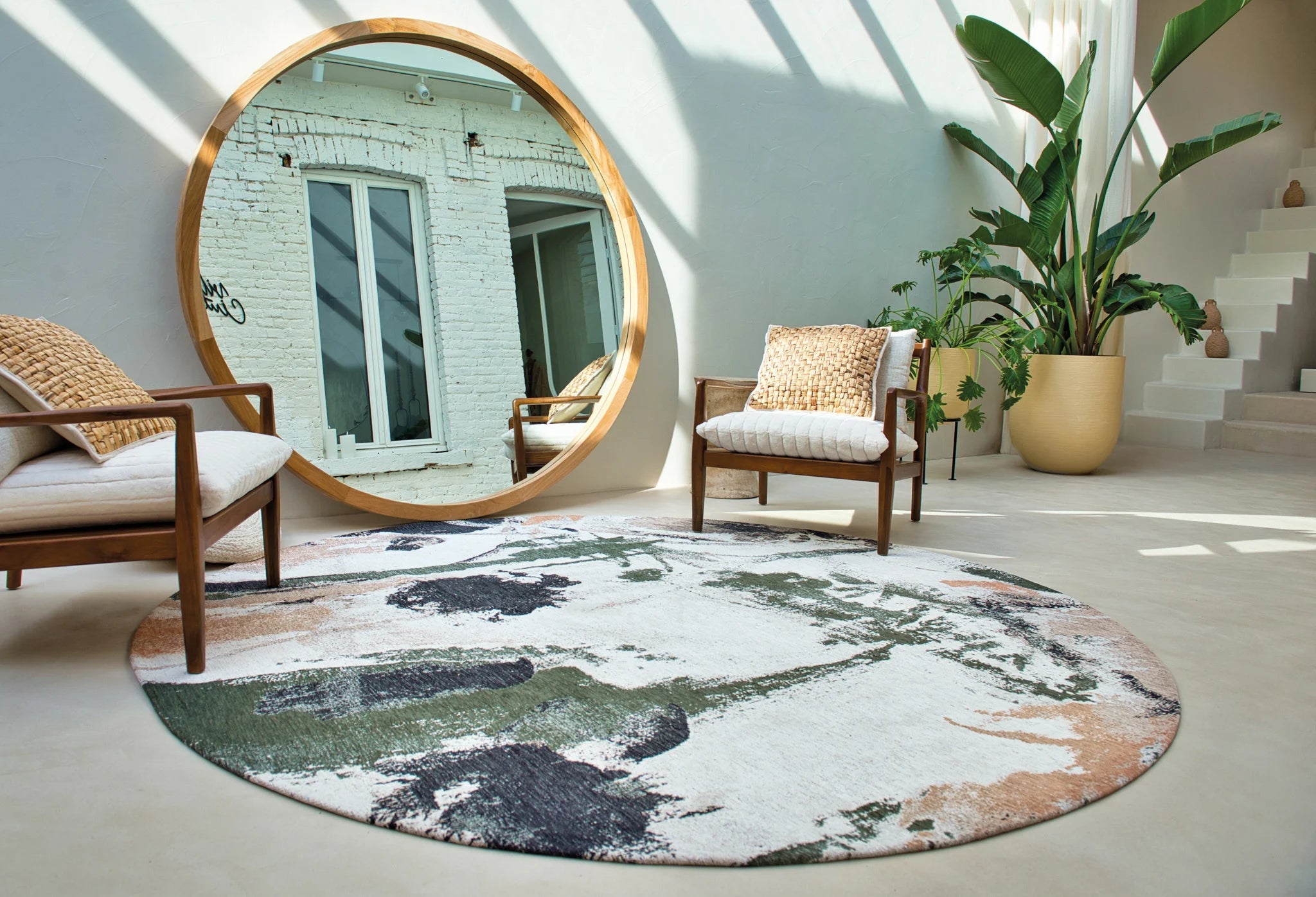 Louis de Poortere  Rond Vloerkleed Fresque Indian Rice 9393 Rond - 240 cm rond